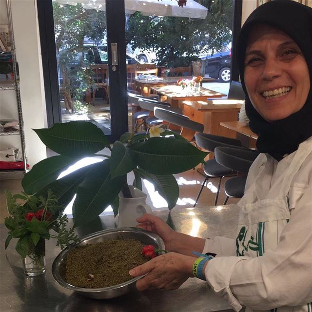 Every time she comes from Halousiyeh (South Lebanon) to cook at Tawlet...