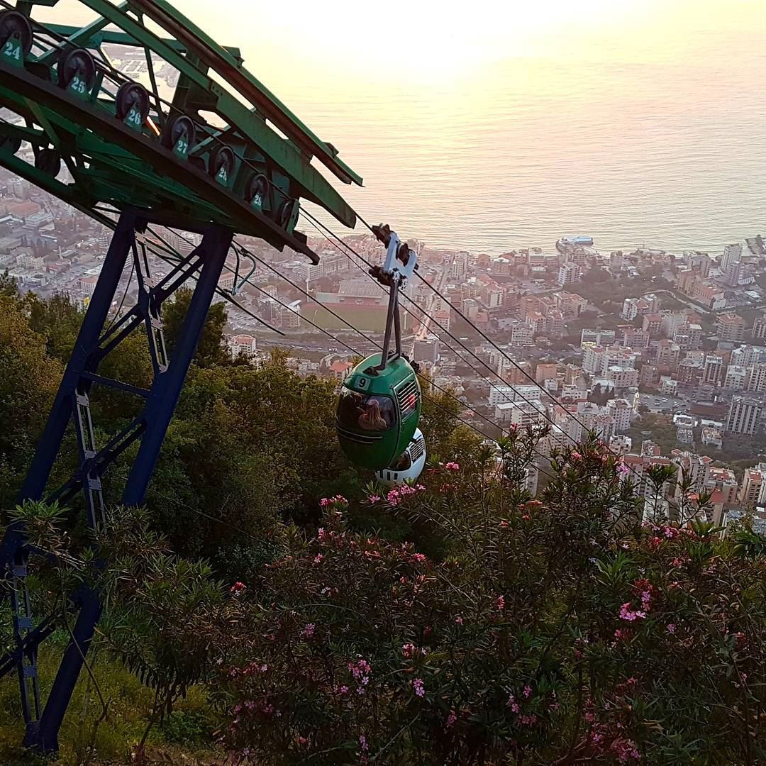 Falling down is part of life. Getting back up is living.🌇  livelovebeirut... (Telefrique-Harisa)