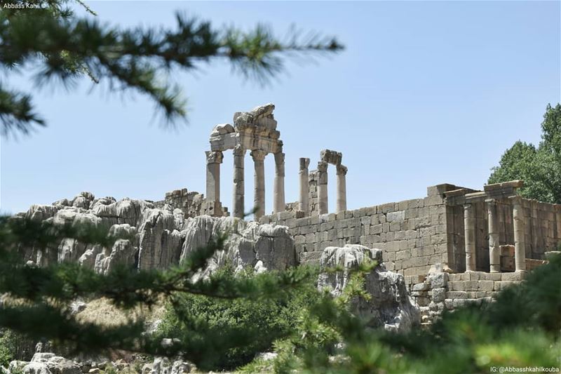 .• " Faqra Ruins Temple "is an archaeological site of Lebanon, located... (Kfardebian,Mount Lebanon,Lebanon)