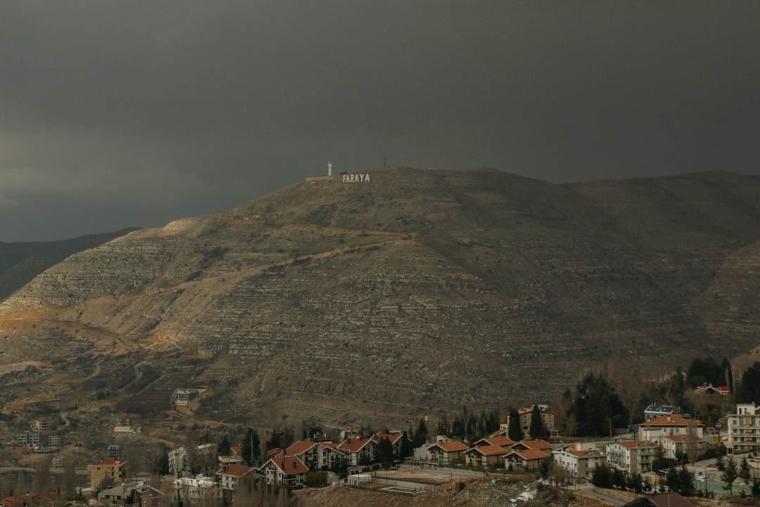 Faraya under dark clouds... lebanon  liban  mountlebanon  montliban ... (Faraya, Mont-Liban, Lebanon)