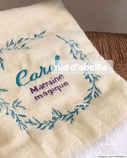 Feel the magic 💖 Write it on fabric by nid d'abeille  baptism  godmother ...
