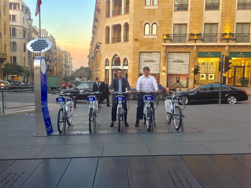 First Bike Sharing Station in Beirut (Beirut, Lebanon)
