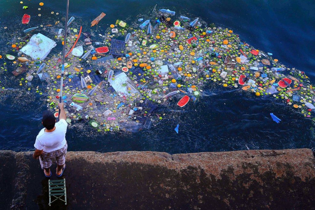 Floating Trash in Beirut