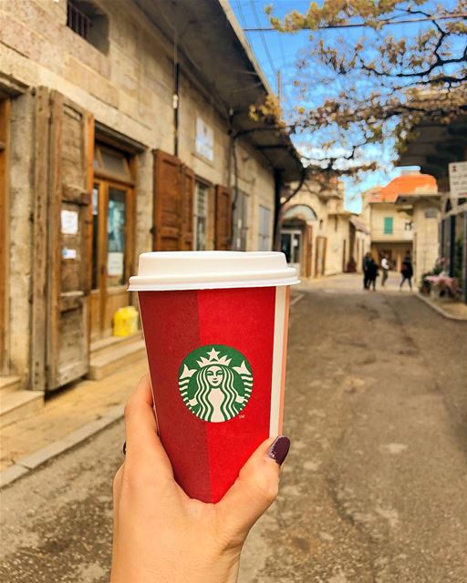 Follow your heart but take your coffee with you 💁☕️🎈....... (Douma, Liban-Nord, Lebanon)