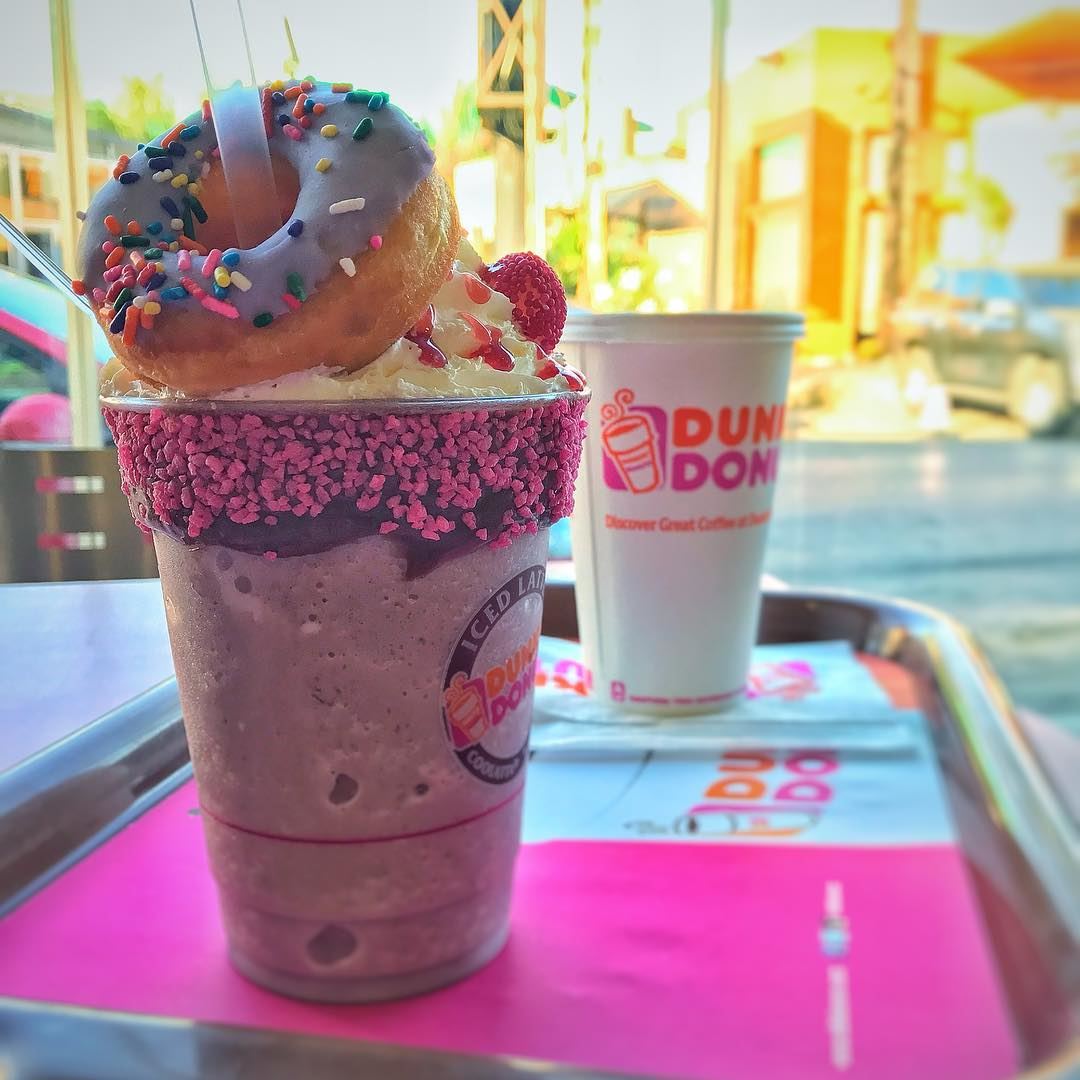 Four berries all the the way!! 🍒🍇🍓🥑*___________________@dunkindonuts...