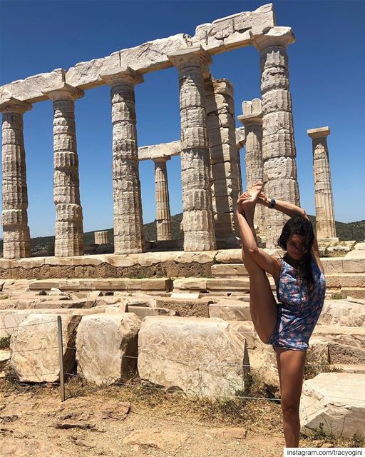 Friends and yogis, I am shifting my schedule around and canceling some... (Cape Sounion - Temple of Poseidon)