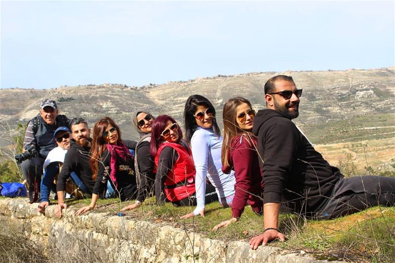  friends  positivevibes  sundayfunday  hikers  hikingday ... (El-Kfeir, Al Janub, Lebanon)