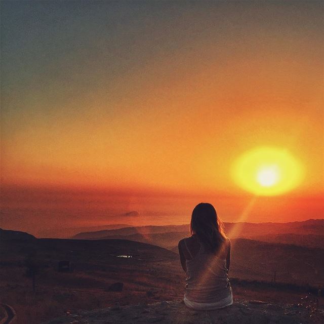 From above the clouds  Sunset @vitalina.a  LiveLoveLebanon  wearelebanon ... (Baskinta, Lebanon)