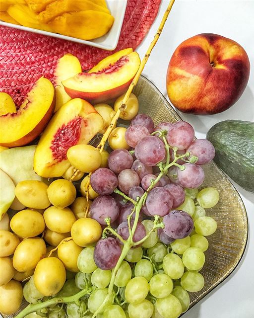 Fruits for Dinner 🍑🍏🍓🍇🥑🍎🍒 ig_lebanon  livelovelebanon ...
