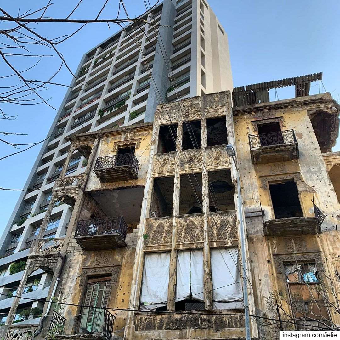 Generations... oldvsnew  buildings  architecture  beirut  quarantine ... (Ras Nabeh - Beirut)