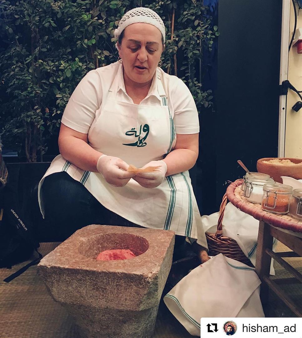 Georgina El-Bayeh and her Kibbeh Nayeh bil jeren is part of the authentic...