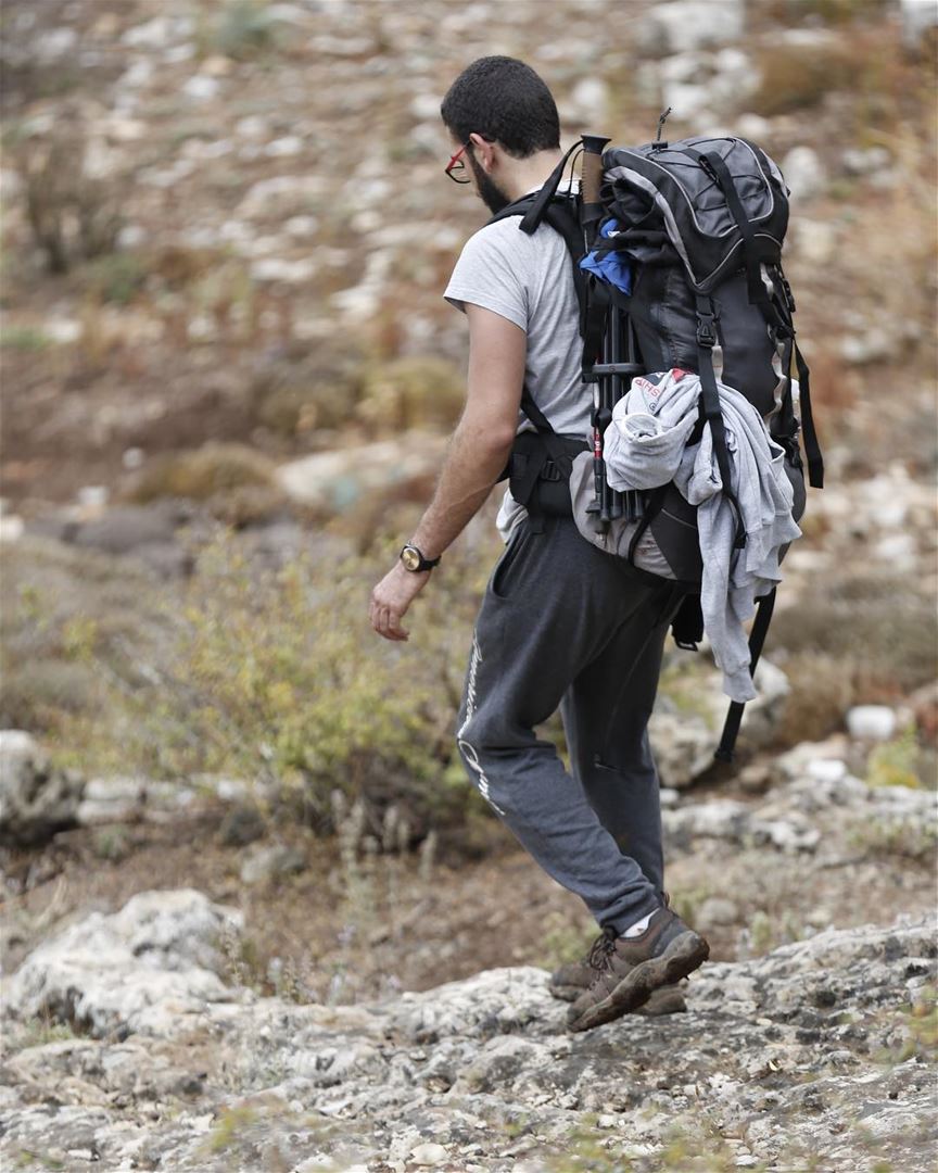 Getting lost is not a waste of time.  hiking  hike  hiker  lebanon ... (El Qâmoûaa, Mont-Liban, Lebanon)