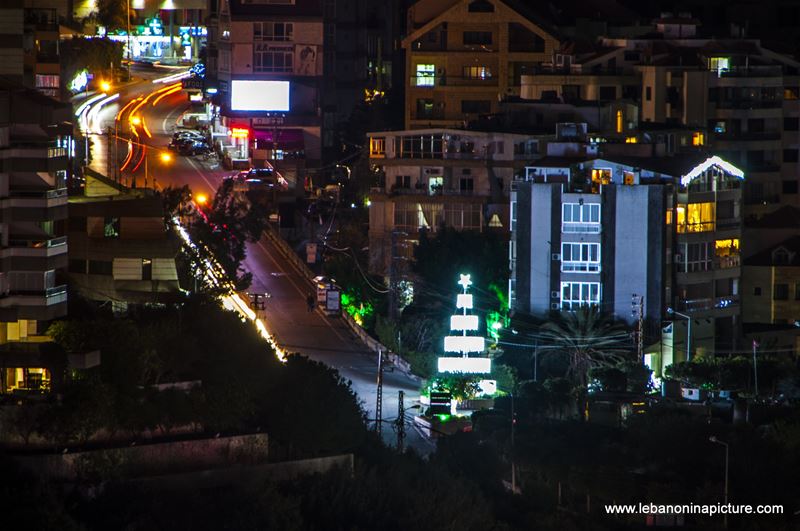 Ghazir Street at Night (Ghazir, Lebanon)