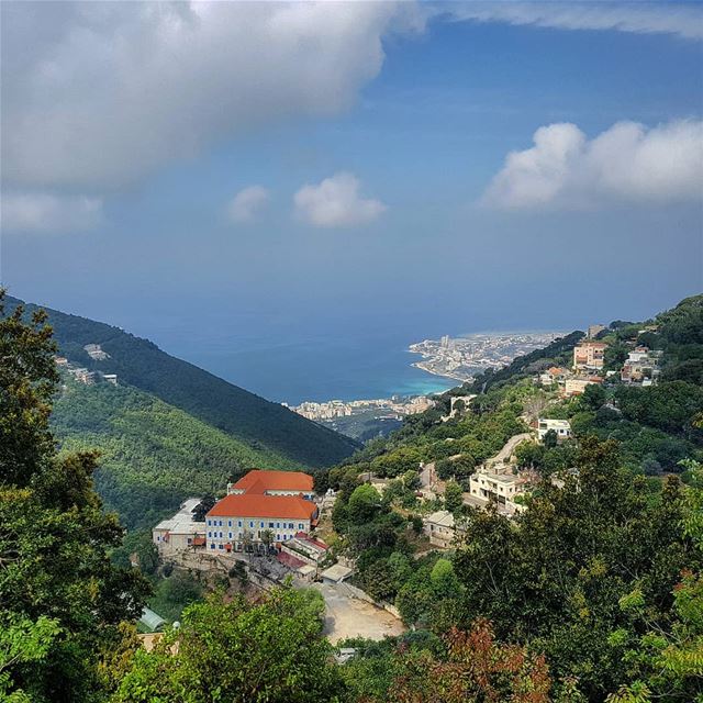 💚.. ghosta  jounieh  village  mountain  peak  hiking  green ... (Ghosta, Mont-Liban, Lebanon)