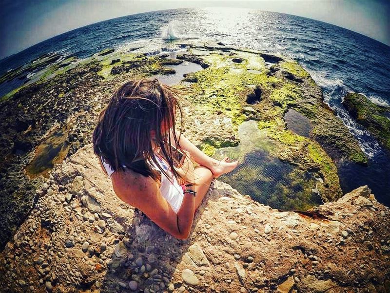Go with the waves 🌊 sea  sky  getawayspot  livelife  postivevibes ... (Kfarabida Batroun)