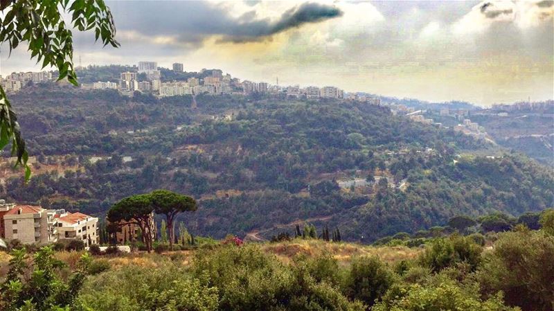Good Afternoon 🌳🍂 autumn  season   beautiful  view  lebanon  mylebanon ... (Mansourieh El Matn المنصورية - المتن)