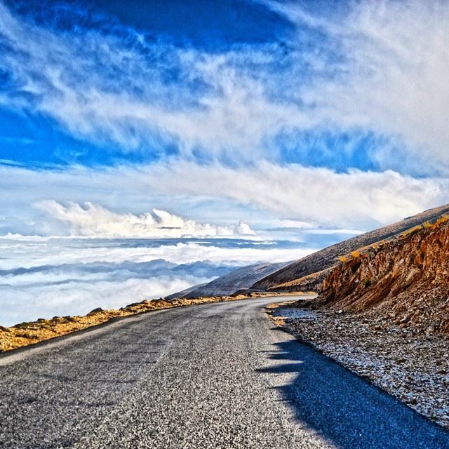 Good evening all :-))The road that never ends...The heaven of Al-Arz...