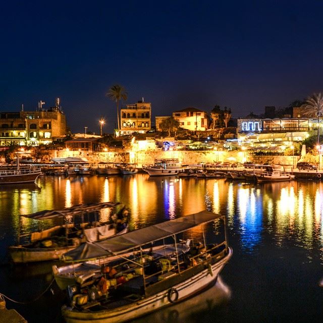 Good evening from Byblos! Summer nights and Water reflection....
