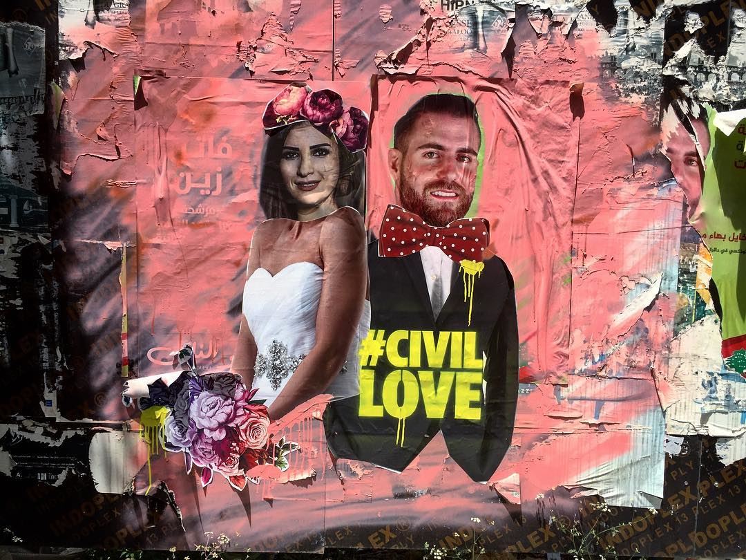 Good morning Beirut. A  streetartist used the photos of two candidates to...