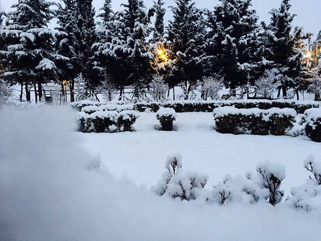 Good morning dear friendsPhoto credits to Ali Heck hermel  snow  winter ... (El Hermel, Béqaa, Lebanon)