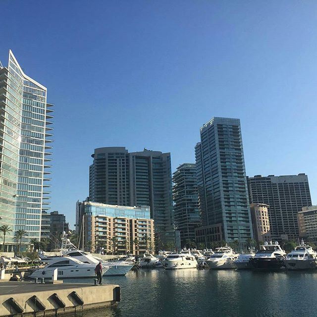 Good morning from Sunny Beirut. 🇱🇧☀️⚓️ (Zeituna Bay)