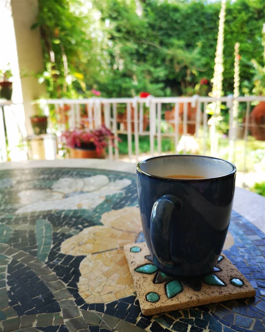 Good morning☕ morningcoffee  beautifulgarden   peacefulplace  freshair ... (Chouf)