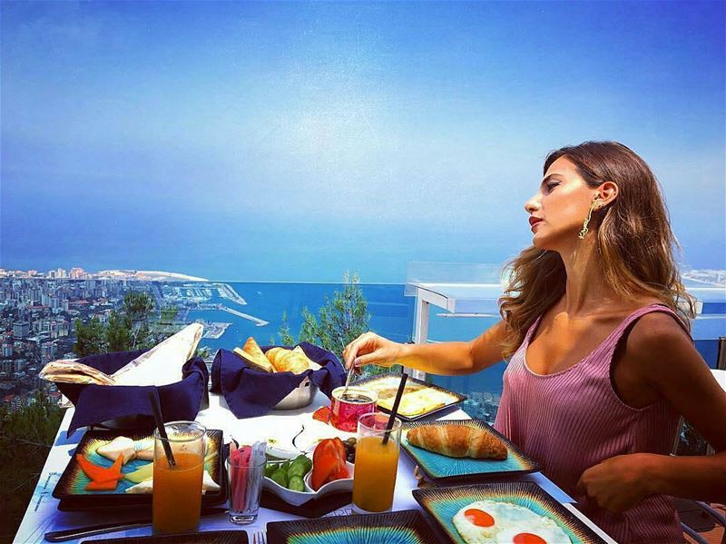 Good Morning!🌞🌈 Repost @theterrace_lebanon  BreakfastWithAView ... (The Terrace - Restaurant & Bar Lounge)