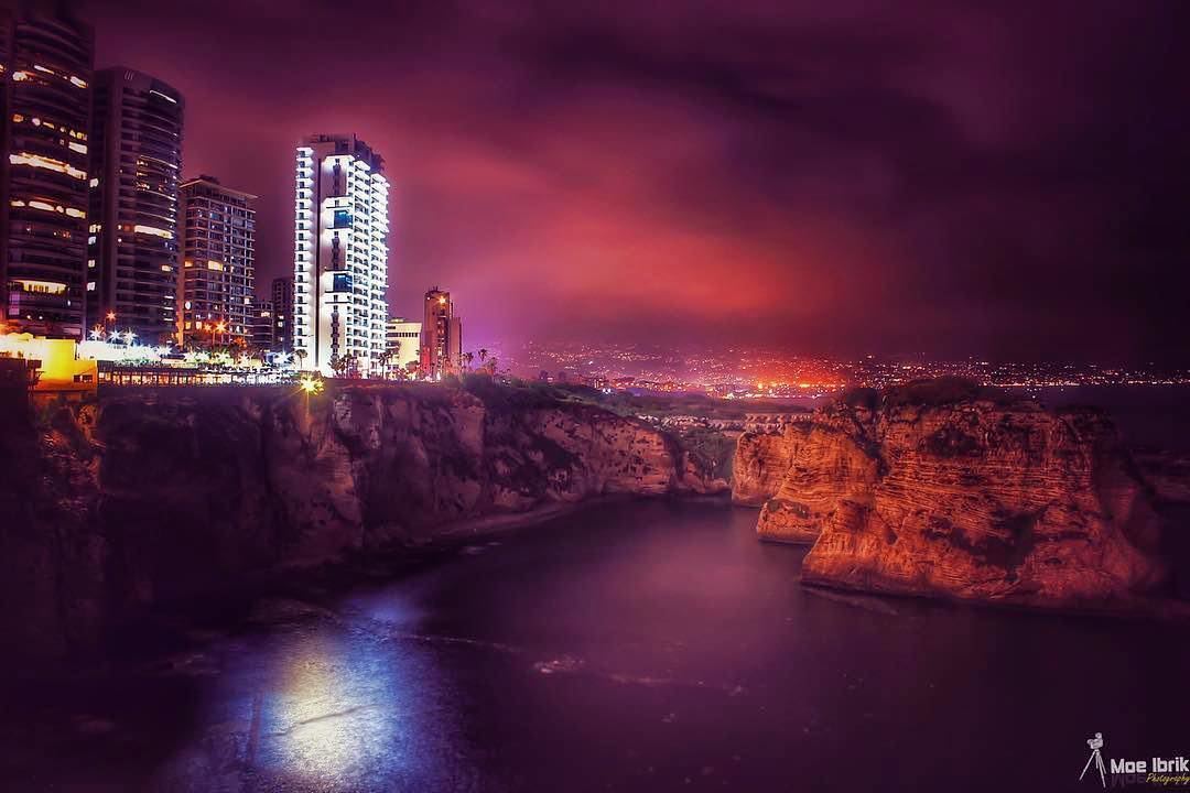 Good Night from Beirut 😃تصبحون على خير من بيروت 😃Photo taken by @moe_ib (Hilton Beirut Habtoor Grand)