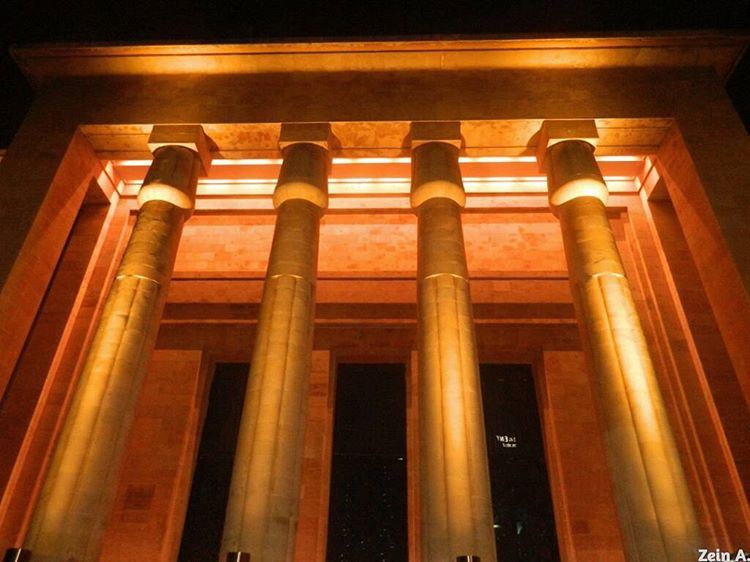  good  night  national  museum  noperson  light  streetphotography  travel... (National Museum of Beirut)