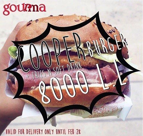 @gourmalb -  P R O M O ‼️Cooper Burger 🍔 + Fries 🍟 n’ Soft Drink 🥤For... (Gourma)
