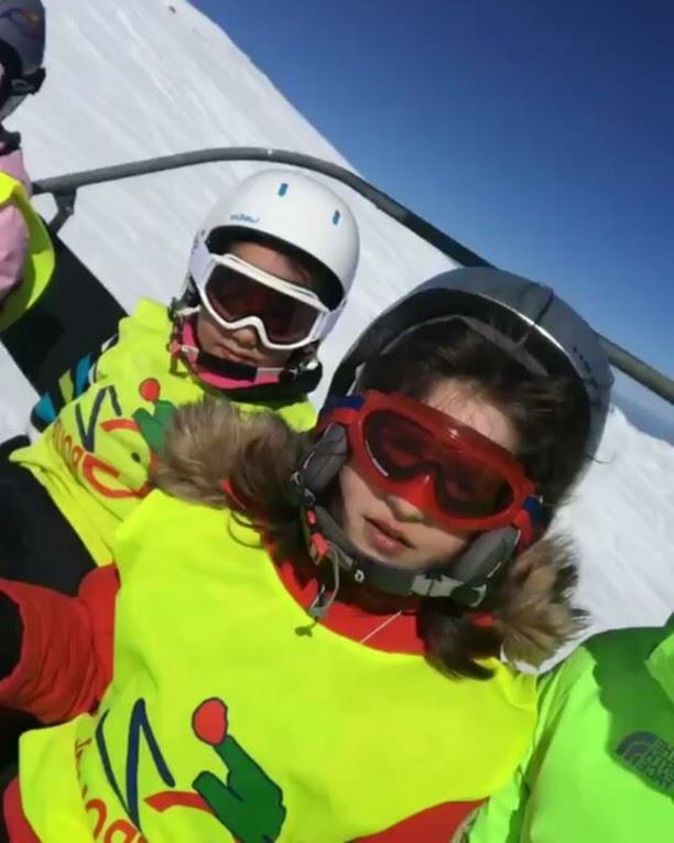 Groupe Z Ski School New generation 😃🎿⛷ groupez  skischool  ski  snow ... (Mzaar 2400m)