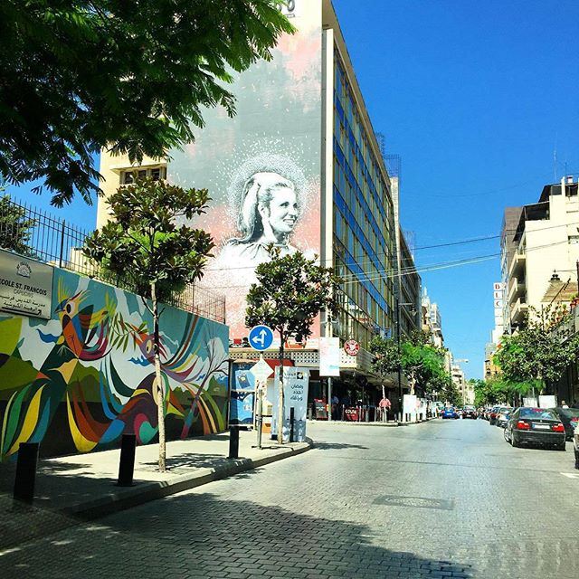Hamra Street Beirut 💙💚💜💛