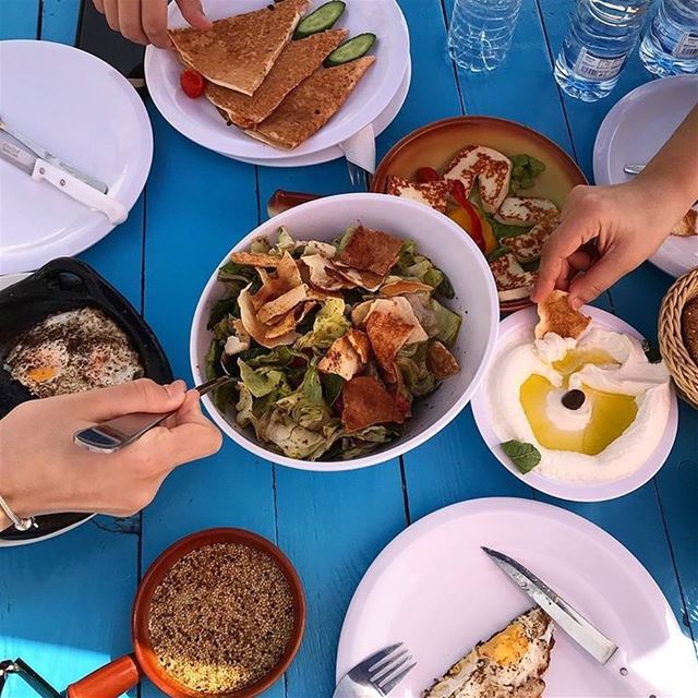 Have you ever had a fatouch for Breakfast ?Photo taken by @food_and_gossip (RAY's Batroun)