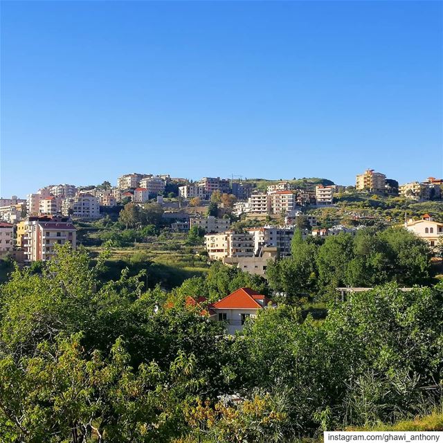 Hello small village 💚🏡_______________________________ sunday  village ... (Aïn Ej Jdîdé, Mont-Liban, Lebanon)