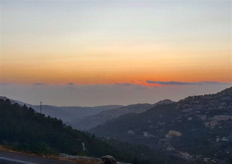 Here goes another day 👋🌋 ... sunset  sundown  dusk  Lebanon  ...