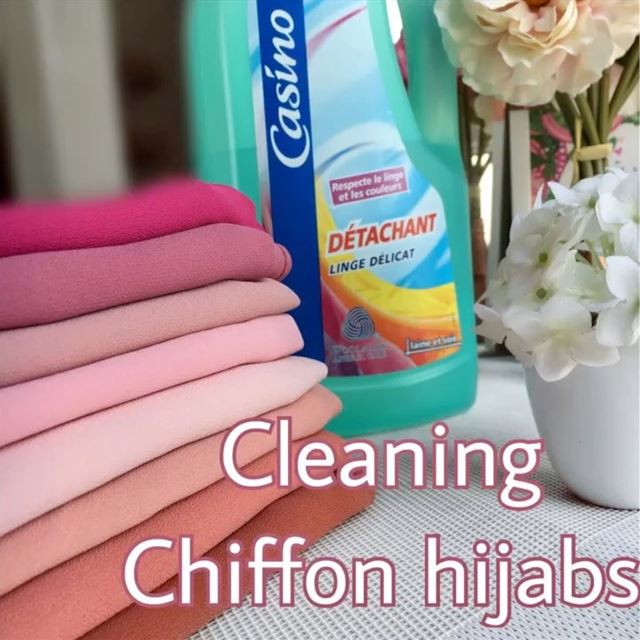 Here is how to clean your modest senorita chiffon hijabs 💗..... sal... (Grenoble, France)