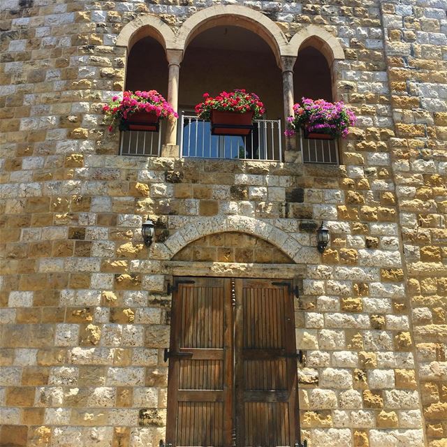  historic  balcony  windows  stonewalls  instalebanon  door  arches ... (Broummâna, Mont-Liban, Lebanon)