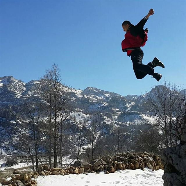 I believe i can fly@marcohelou ehmej  jbeil  mountains jump ...