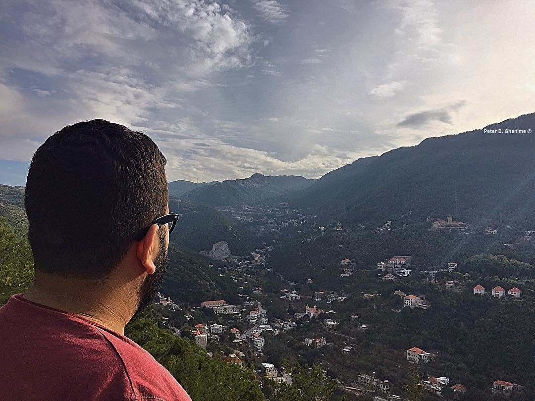 I'm all the way UP 🌥  lebanon  sunday  beautifulsky  morningwithaview ... (El Kfour, Mont-Liban, Lebanon)