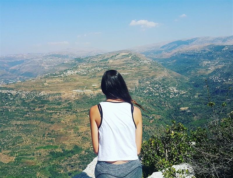 I'm all the way up 🌏👆🏻 mountains  hiking  climbing  explorelebanon ... (Ram, Mont-Liban, Lebanon)