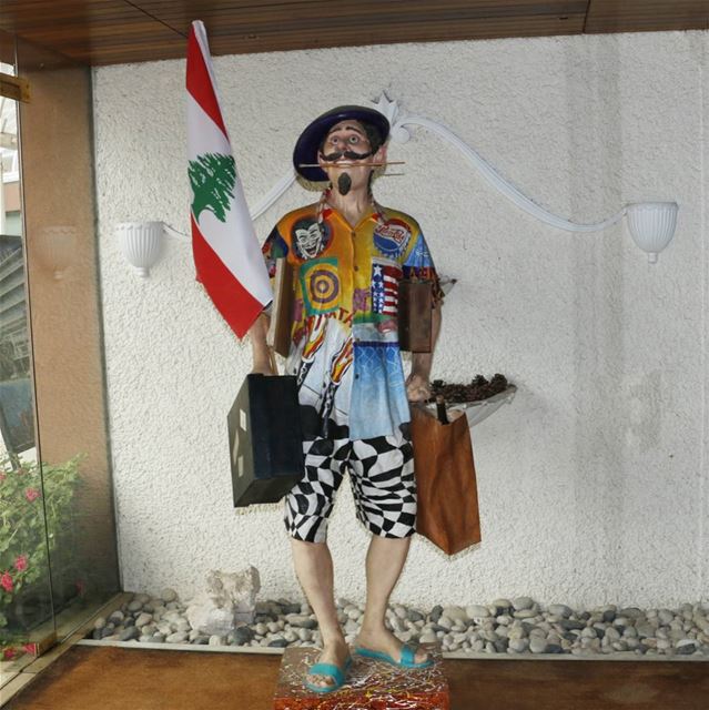 I met this guy today. Not sure if he is a  lebanese guy going to  france... (Al Bustan Hotel)