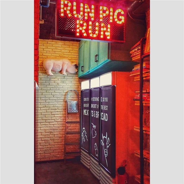 If you don't want to be Bacon..RUN PIG RUN 🐾..@meatsandbread.lb @ferdin (Meats and Bread)