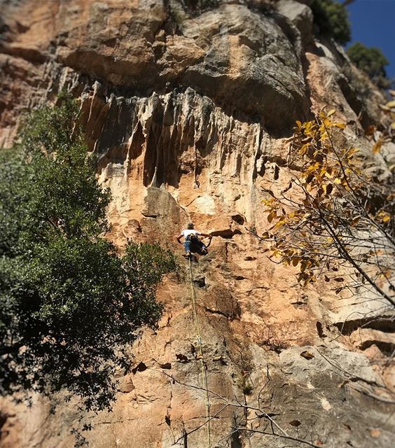 If you haven’t tried rock climbing yet, you should sit down with a climber... (Tannurin At Tahta, Liban-Nord, Lebanon)