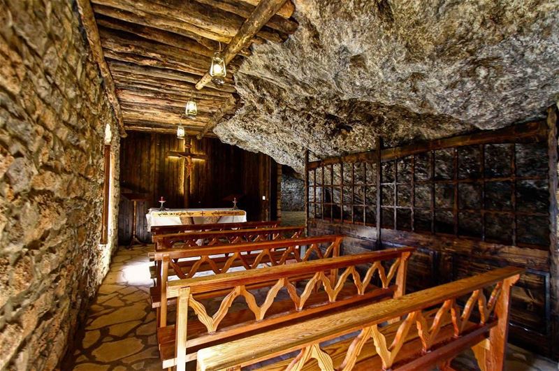 In-grotto Church 📜.... lebanon  bcharreh  bcharre  livelovebcharre ... (Kadisha Valley)