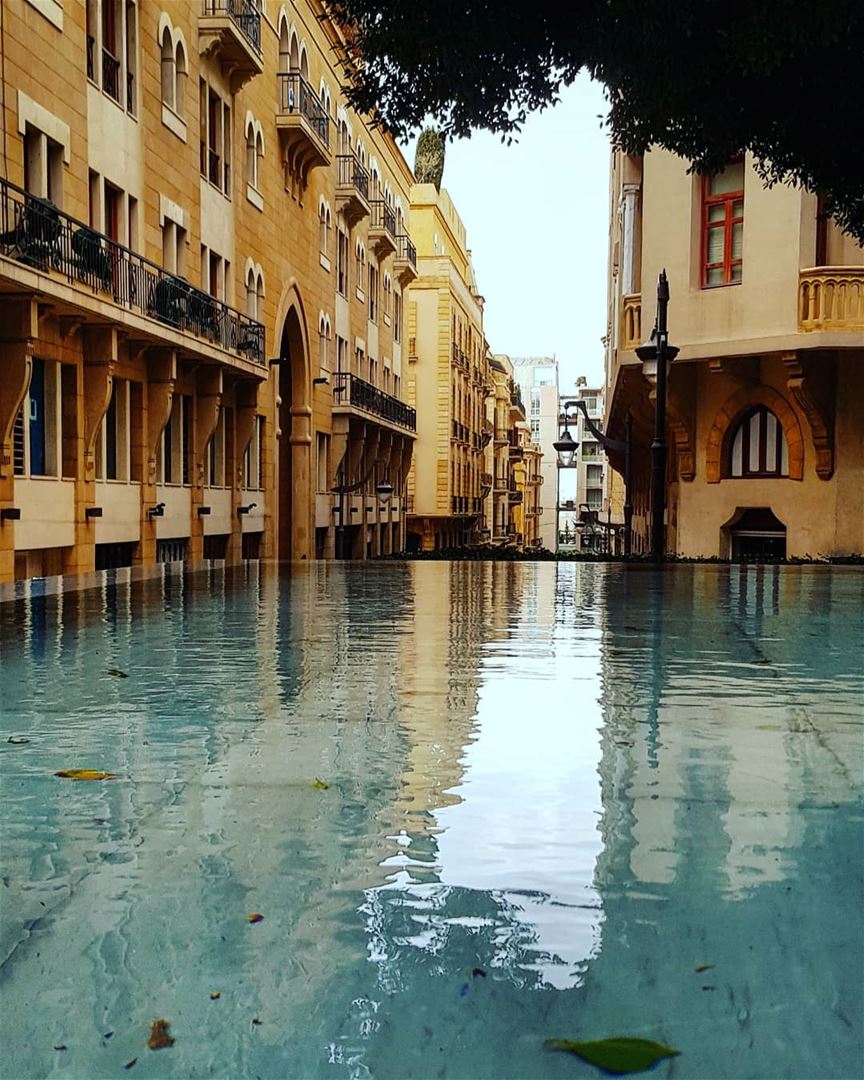 It feels like a chameleon .. who mirrors nature not people!!! 🍃💙🦎💚💦... (Downtown Beirut)