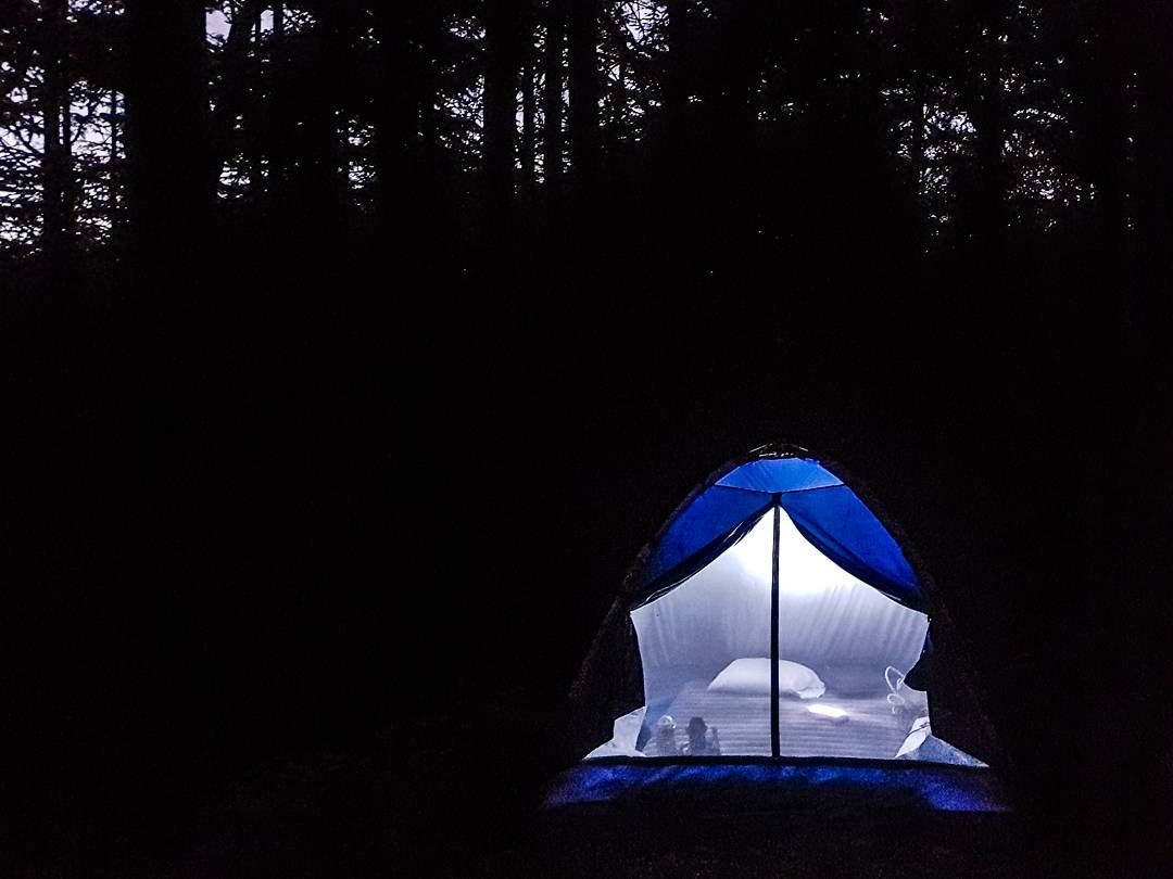 It's bedtime! 🌲🏕️🌛⭐🌲 camp  mattress  pillow  night  sleep  comfort ...