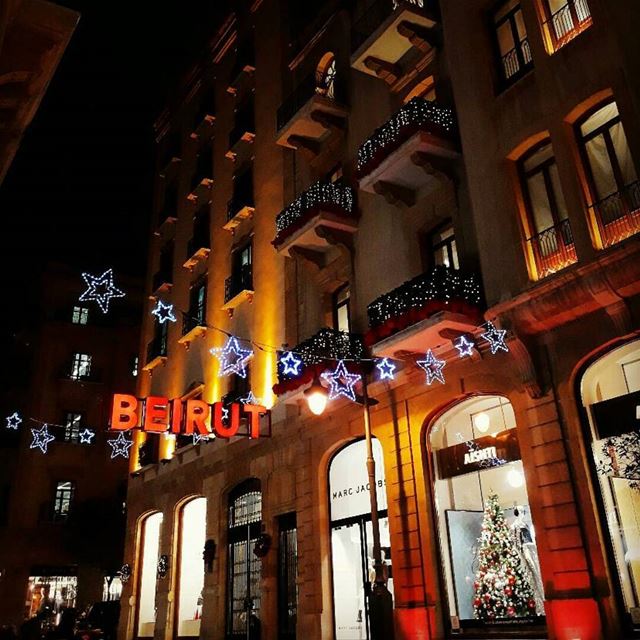  itstheseason 🎄 beirut  downtown  christmas  hope  peace  love  aishti ... (Downtown Beirut)