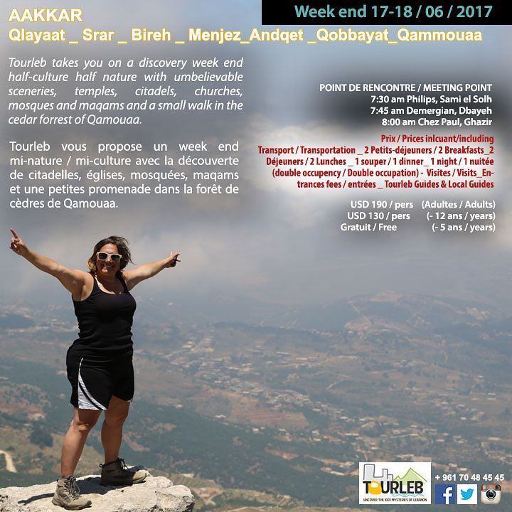 Join us this weekend for new adventures in aakkar tourlebanon  tourleb ... (`Akkar, Liban-Nord, Lebanon)