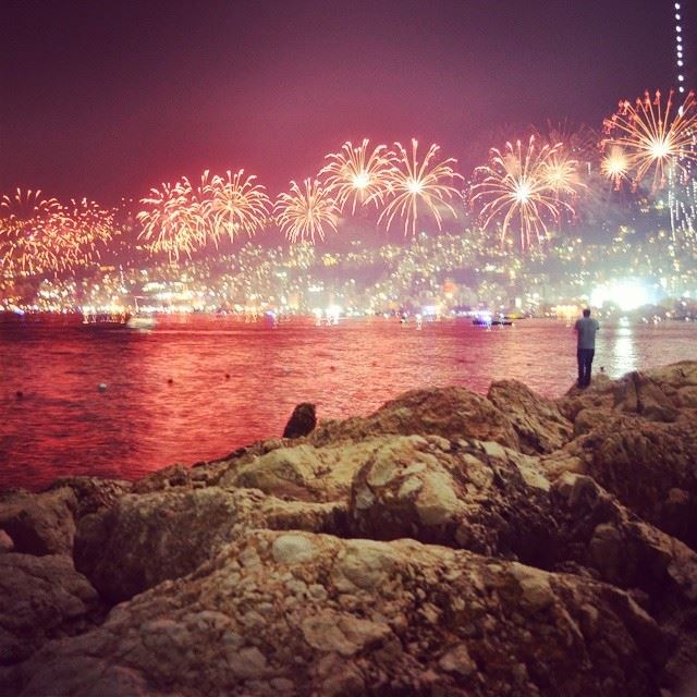 Jounieh Bay Fireworks. 27 June 2014. Shot taken by me. Camera : Nikon...