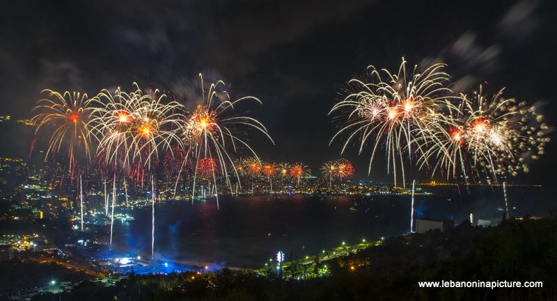 Jounieh International Festival 2018 - Fireworks Pictures (Jounieh Bay)